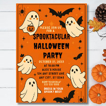 Bewerkbare Halloween Verjaardag Uitnodiging, Hallo