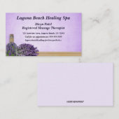 Bewerkbare Healing Spa Massage Therapeut Visitekaartje (Voorkant / Achterkant)