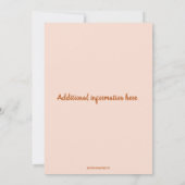 Bewerkbare Herfst Bloemen en Pompoenen Verjaardag Kaart (Achterkant)