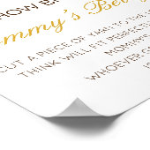 Bewerkbare Hoe Groot is Mama's Buik Spelposter Poster (Hoek)