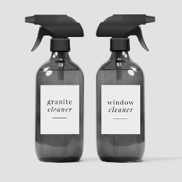 Bewerkbare Home Cleaning 2x3 inch Label Set