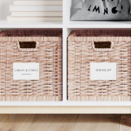 Bewerkbare Home Essentials 3,5x2 inch labelset Sticker