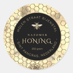 BEWERKBARE HONNEUR ÉTIQUETTE rencontre bij en honi