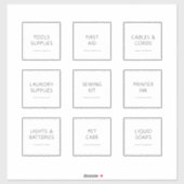 Bewerkbare Huis Essentials 3 Inch Label Set (Vel)