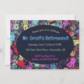 Bewerkbare Human Touch Teacher's Retirement Kaart (Voorkant)