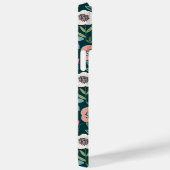 Bewerkbare inscriptie Bloemen Minimalistisch Case- Case-Mate iPhone Case (Achterkant / Rechts)
