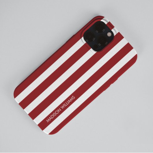 Bewerkbare inscriptie Kleur Minimalistisch Case-Mate iPhone Case