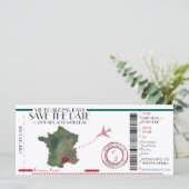 Bewerkbare instapkaart Opslaan datum (Staand voorkant)