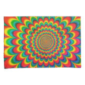 Bewerkbare jaren 70 Retro Hippie Psychedelic Pillo Kussensloop (Voorkant-Rechts)