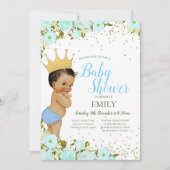 Bewerkbare jongensprins uitnodiging (Voorkant)