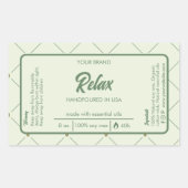 Bewerkbare kaars draaien rond het label in Retro G (Voorkant)