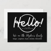 Bewerkbare Kaart "We zijn nieuw in de buurt" (Voorkant / Achterkant)