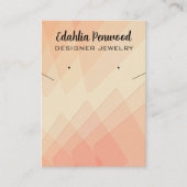 Bewerkbare Kaarten voor Sieradenhouder van Oranje Visitekaartje (Voorkant)