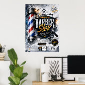 Bewerkbare Kapper Poster | Kapper Muur Bord (Thuiskantoor)