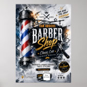 Bewerkbare Kapper Poster | Kapper Muur Bord (Voorkant)