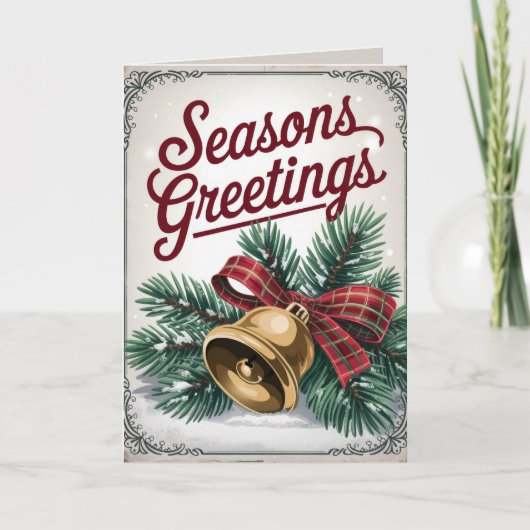 BEWERKBARE Kerstmis kerst Kaart (Voorkant)