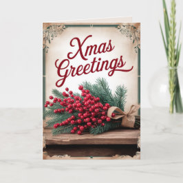 BEWERKBARE Kerstmis kerst Kaart