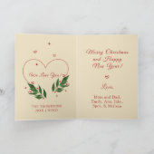 BEWERKBARE  Kerstmis kerst Kaart (Binnen)