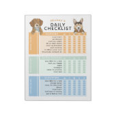 Bewerkbare Kinder dagelijkse taak Chore-to-do chec Notitieblok (Gedraaid)