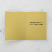 Bewerkbare Kinderen met Turkije Thanksgiving Kaart (Binnen)