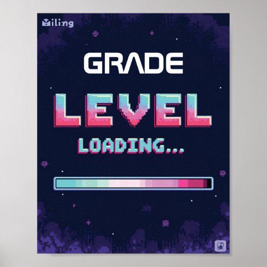 Bewerkbare “Klasniveau laden” Poster (Voorkant)