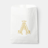 BEWERKBARE KLEUR AA Monogram AA Logo Favor Bag Bedankzakje (Voorkant)