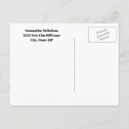 Bewerkbare kleur Blauw Afstuderen Foto Opslagdatum Aankondigingskaart