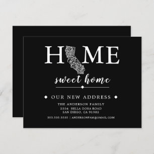 Bewerkbare kleur CALIFORNIA Bewegende Aankondiging