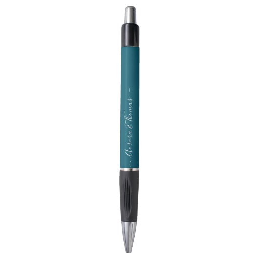 Bewerkbare Kleur Calligrafie Script Naam Pen (Voorkant Verticaal)