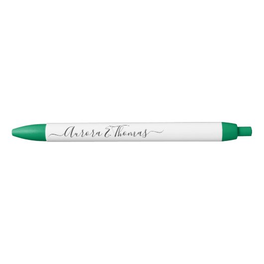 Bewerkbare Kleur Calligrafie Script Naam Pen (Voorkant)