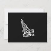 Bewerkbare kleur IDAHO Bewegende aankondiging (Achterkant)