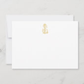 BEWERKBARE KLEUR LS Monogram SL Monogram Notecards Notitiekaartje (Voorkant)