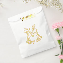 BEWERKBARE KLEUR MB Monogram BM Logo Favor Bag Bedankzakje