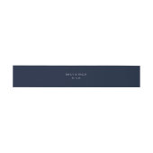 BEWERKBARE KLEUR Navy bruiloft uitnodiging buik ba Uitnodigingen Wikkel (Vlak)
