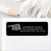 Bewerkbare kleur OKLAHOMA Bewegende Aankondiging Etiket (Insitu)