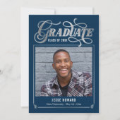 Bewerkbare kleur Shining Future Afstuderen Kaart (Voorkant)