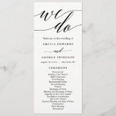 BEWERKBARE KLEUR Trouwceremonie Programma #MSC (Voorkant)