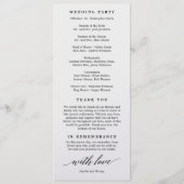 BEWERKBARE KLEUR Trouwceremonie Programma #MSC (Achterkant)