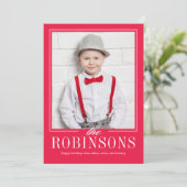 Bewerkbare kleur van ons voor jou kerstkaart met f (Staand voorkant)