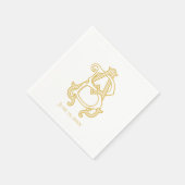 BEWERKBARE KLEUREN AB Monogram BA Monogram Servett Servet (Hoek)
