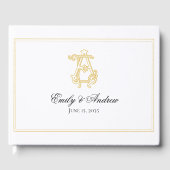 BEWERKBARE KLEUREN AE Monogram EA Monogram Gastenb Gastenboek (Voorkant)