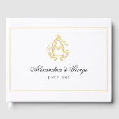 BEWERKBARE KLEUREN AG Monogram GA Monogram Gastenb Gastenboek (Voorkant)