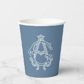 BEWERKBARE KLEUREN AG Monogram GA Monogram Papiere Papieren Bekers (Voorkant)