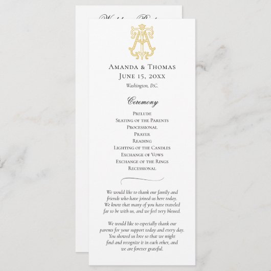 BEWERKBARE KLEUREN BIJ Monogram TA Monogram Progra Programma (Voorkant / Achterkant)