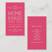 Bewerkbare kleuren brengen thuis vlekken met liefd visitekaartje (Voorkant / Achterkant)