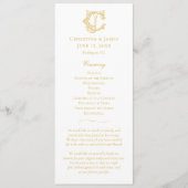 BEWERKBARE KLEUREN CJ Monogram JC Monogram Program Programma (Voorkant)