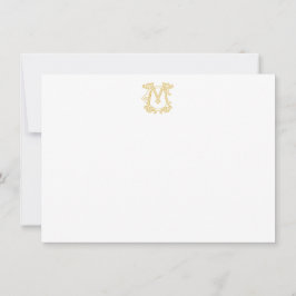 BEWERKBARE KLEUREN CM Monogram MC Notecards Notitiekaartje