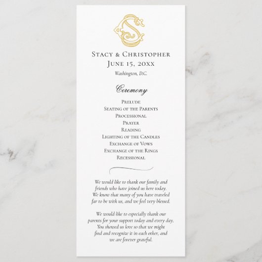 BEWERKBARE KLEUREN CS Monogram SC Monogram Program Programma (Voorkant)