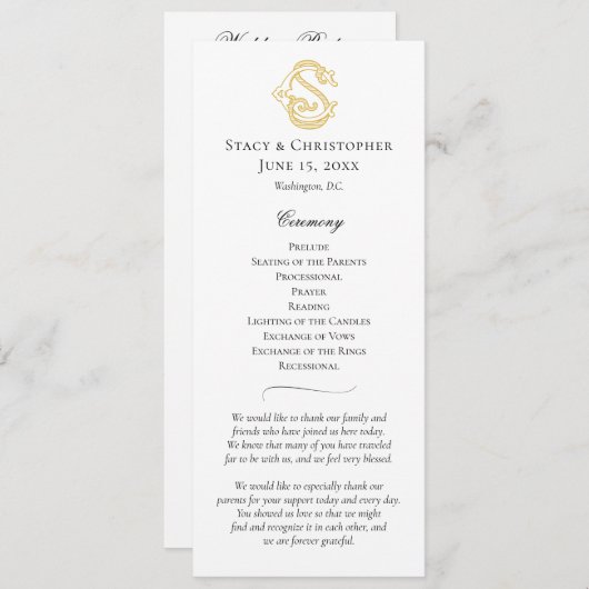 BEWERKBARE KLEUREN CS Monogram SC Monogram Program Programma (Voorkant / Achterkant)