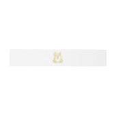 BEWERKBARE KLEUREN DM Monogram MD Monogram Buikban Uitnodigingen Wikkel (Vlak)